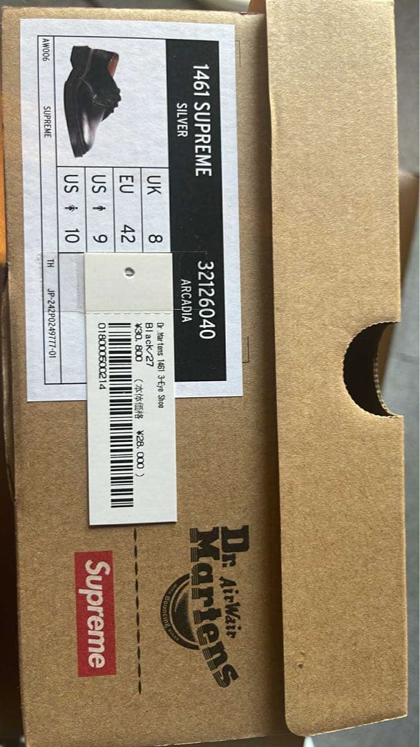 Supreme × Dr.Martens 1461 3 Eye Shoe Supreme × Dr.Martens 1461 3 Eye Shoe