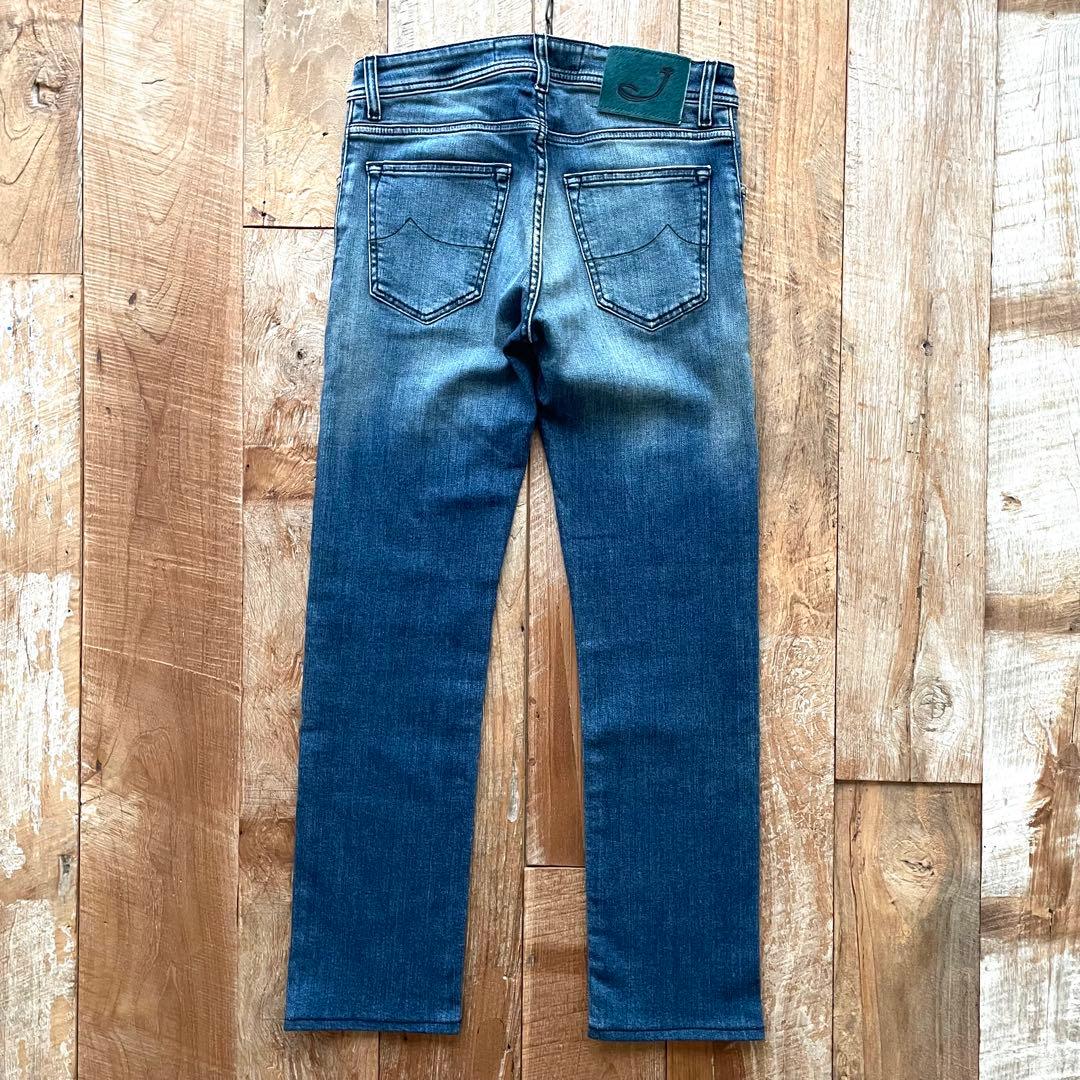【美品】JACOB COHEN PW622 テーパード デニム パンツ 31