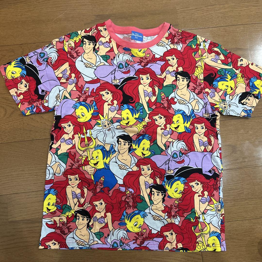 東京ディズニーリゾート リトルマーメイド アリエル Tシャツ LL