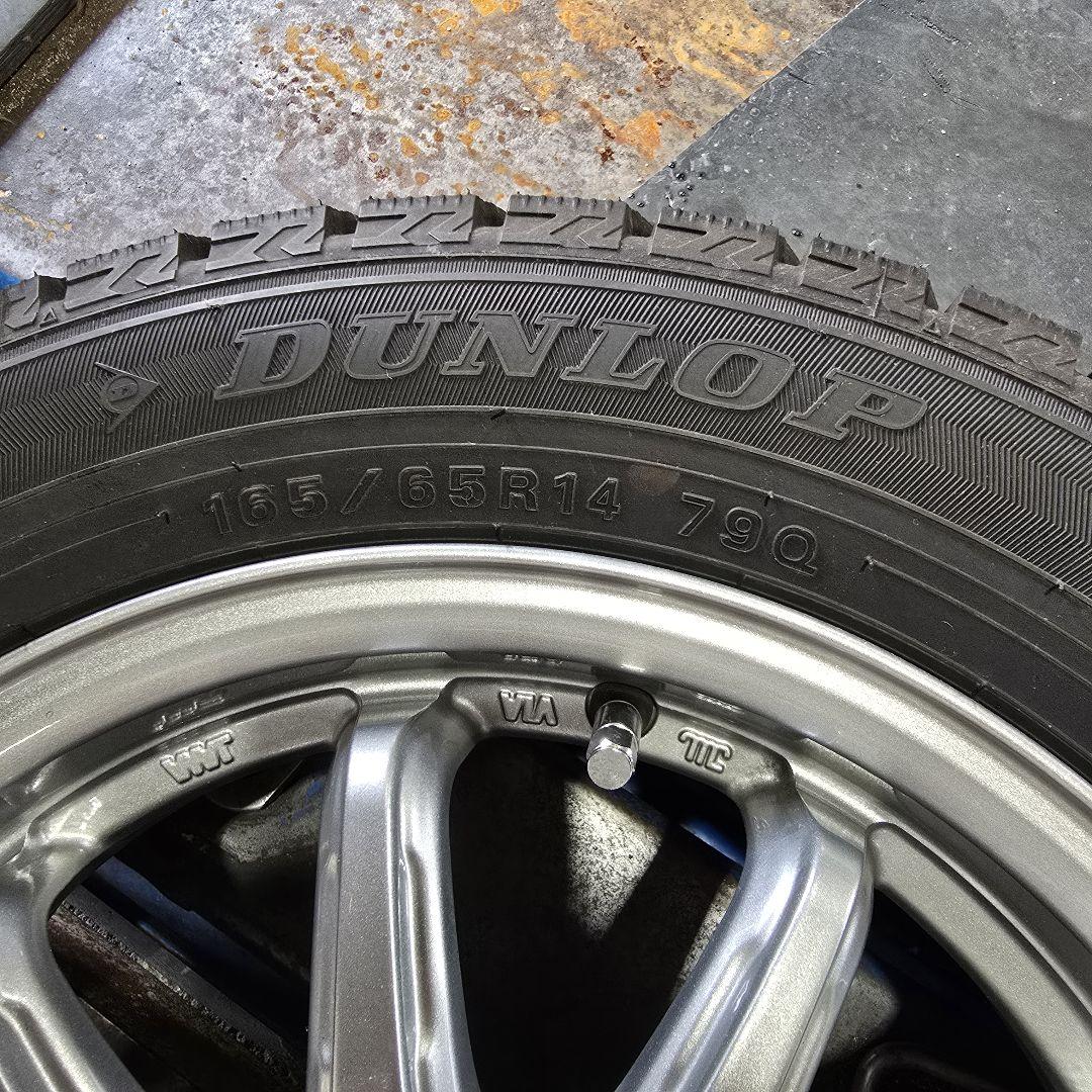 DUNLOP 165/65R14 タイヤ・ホイールセット 14インチスタッドレス
