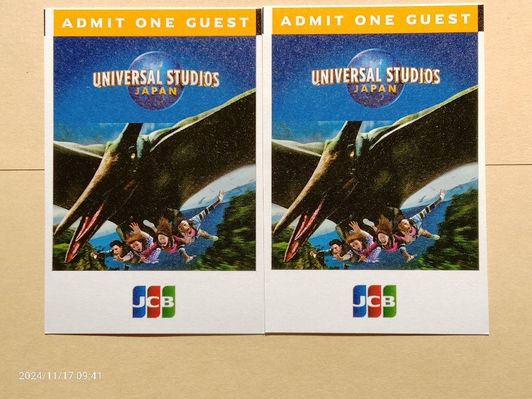 ユニバーサルスタジオ USJ 大人2人分 チケット