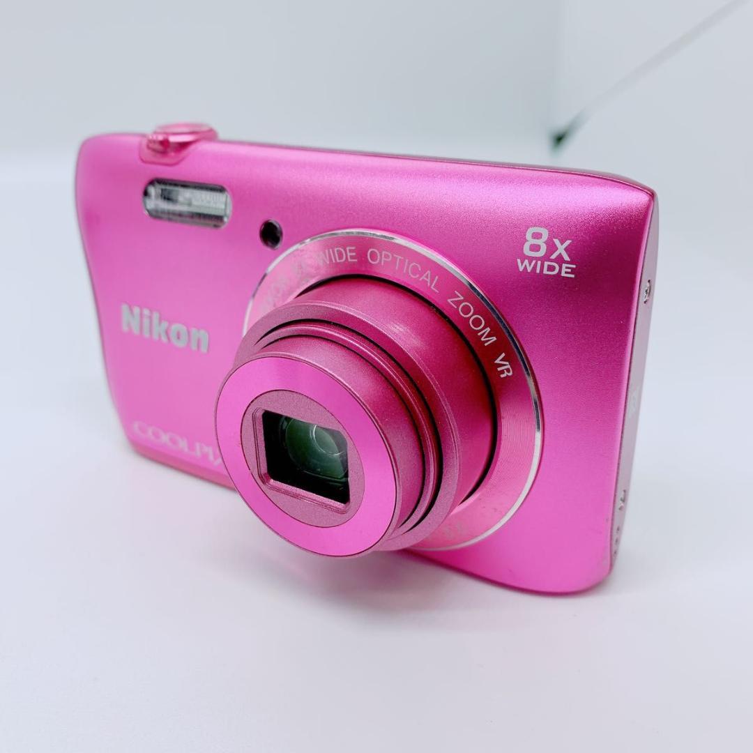 ニコン　デジタルカメラ　COOLPIX S3700 ピンク　MK0127