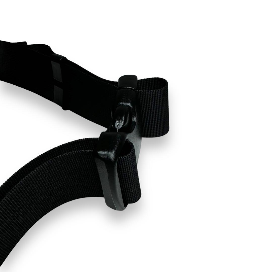 【美品】　PORTE  ショルダー・ウエストポーチ　3way　ボディーバッグ　黒