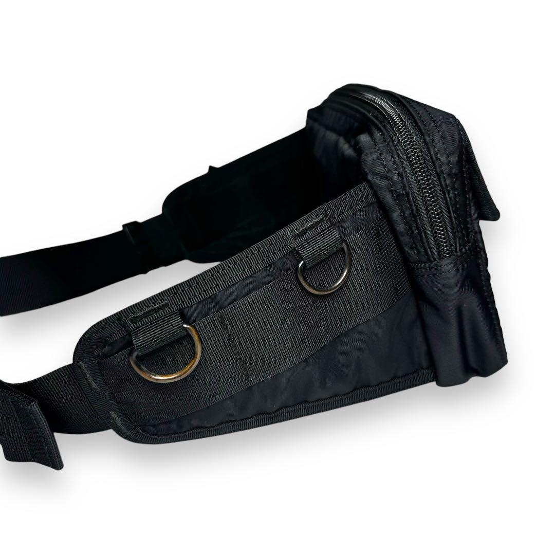 【美品】　PORTE  ショルダー・ウエストポーチ　3way　ボディーバッグ　黒