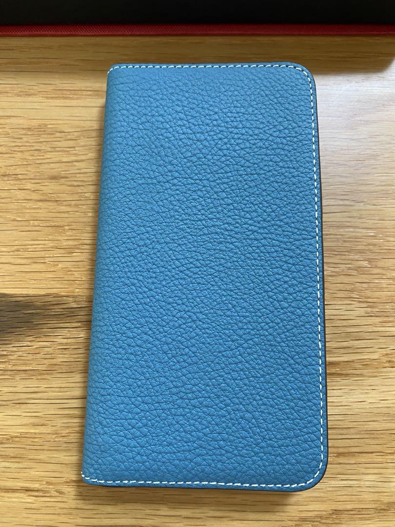 【国内配送】 BONAVENTURA iPhoneケース11proブルーシアン／グレージュ iPhoneアクセサリー