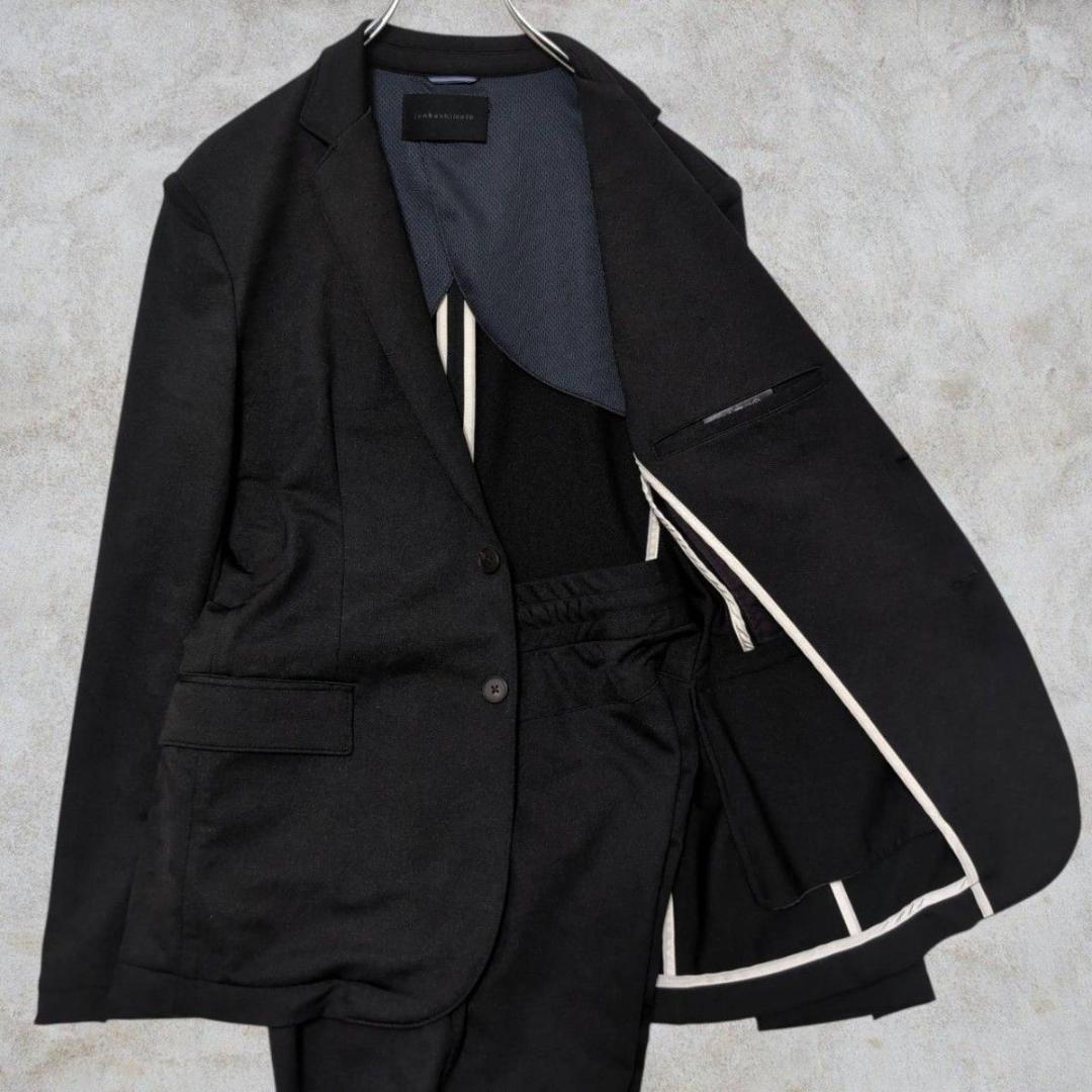 ジュンハシモト　JERSEY JACKET GATHER TUCK PANTS