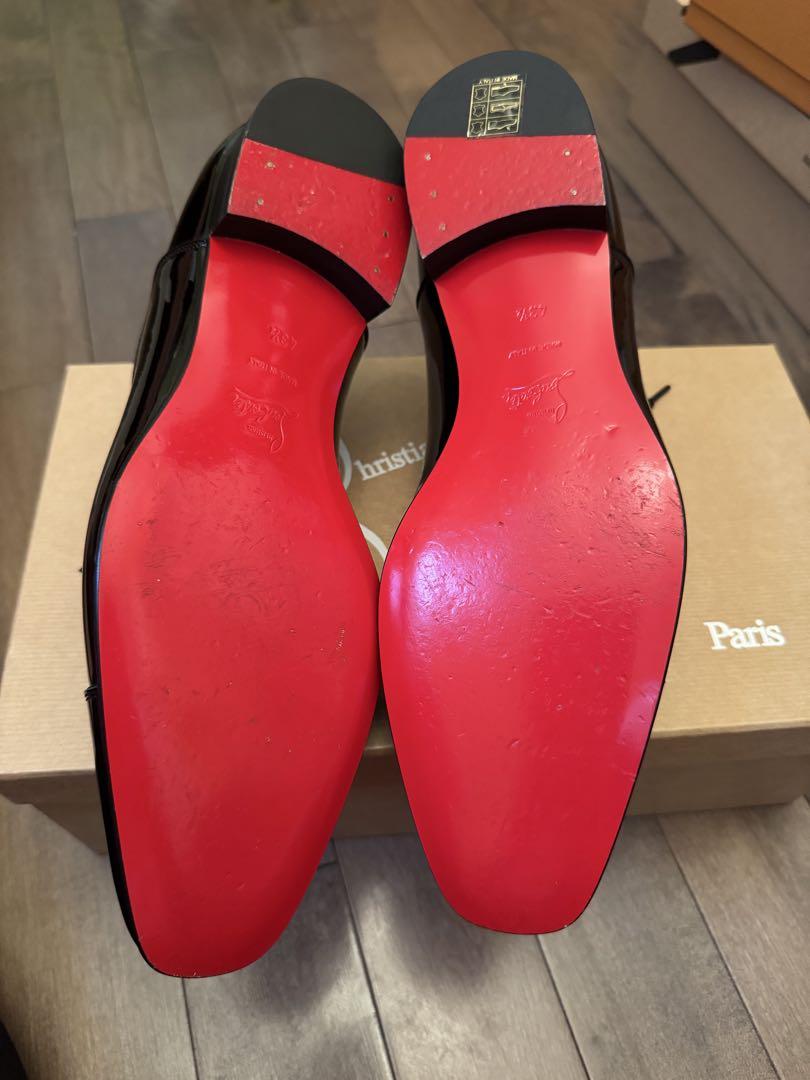 Christian Louboutinブラックパテントレザー ドレスシューズ