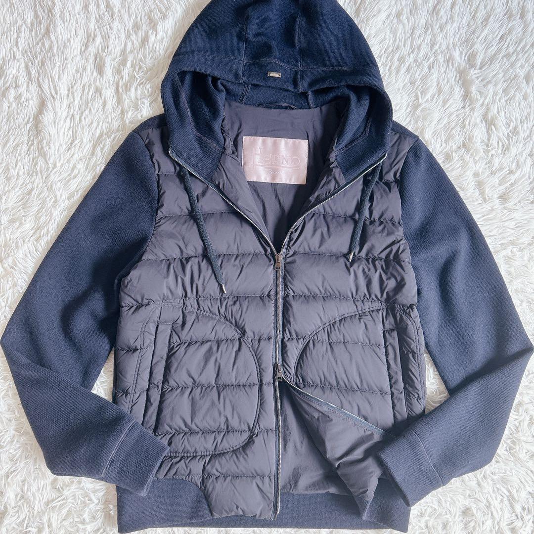 HERNO リゾート ハイブリッドダウン アウター パーカー 近年モデルL・HERNO