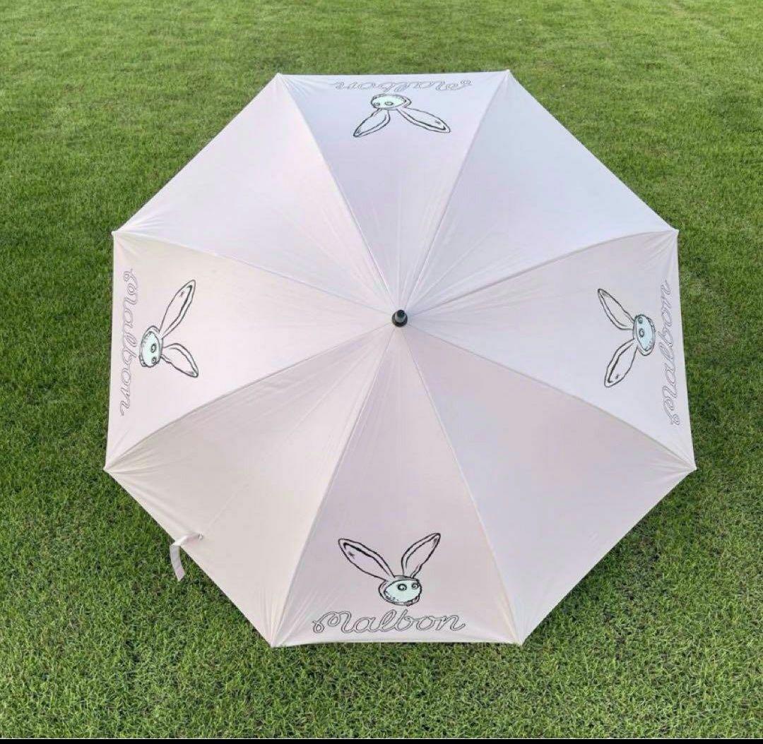 マルボンゴルフ レディース malbon 晴雨兼用傘 UVカットピンク