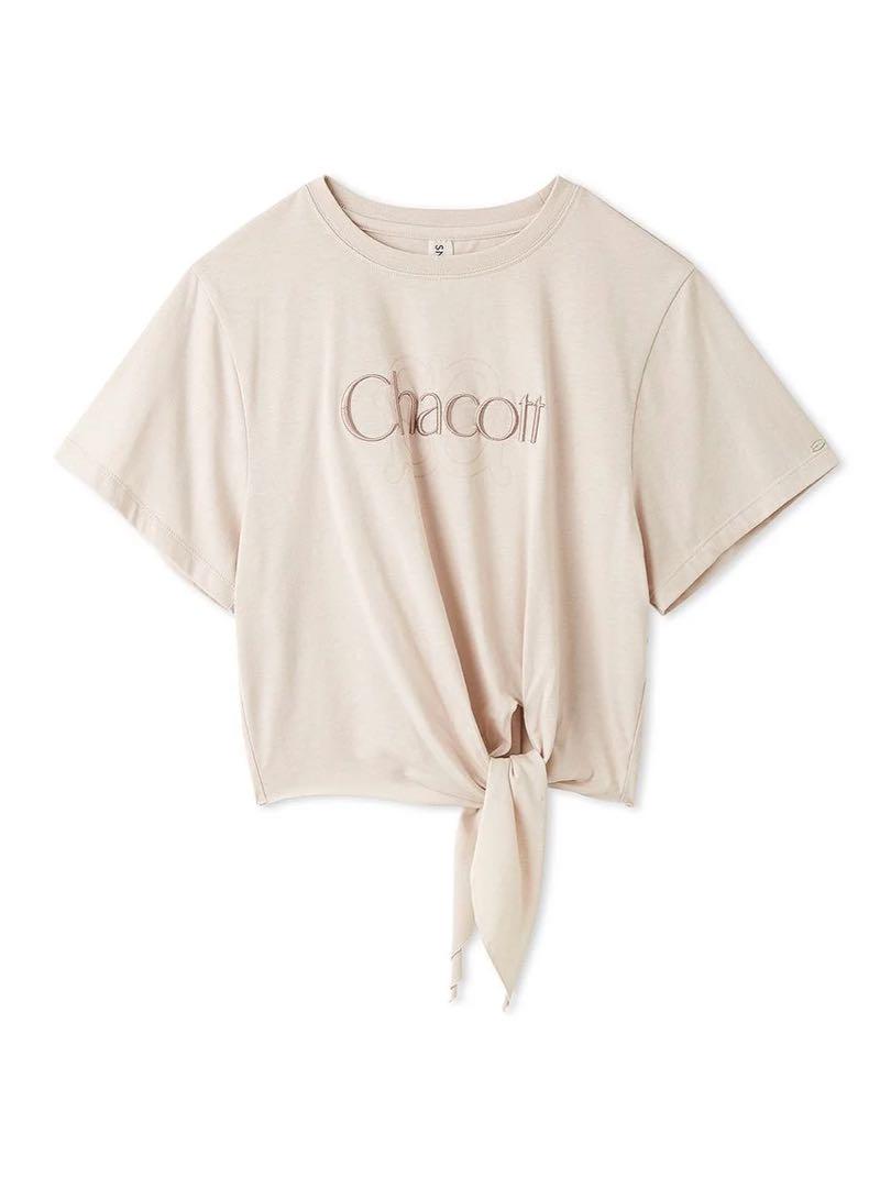 SNIDEL Chacott SustainableロゴTシャツ ライトベージュ
