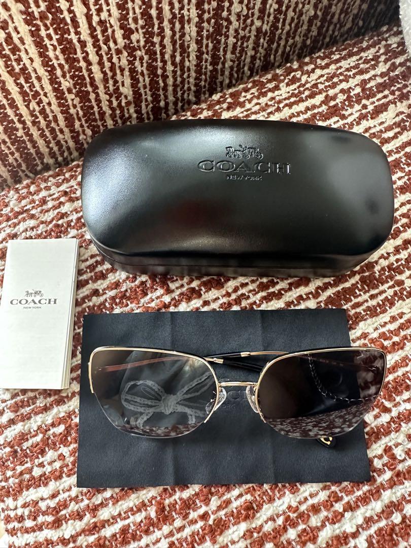COACH ブラックネイビーサングラス ケース付きレディースサングラス新品未使用