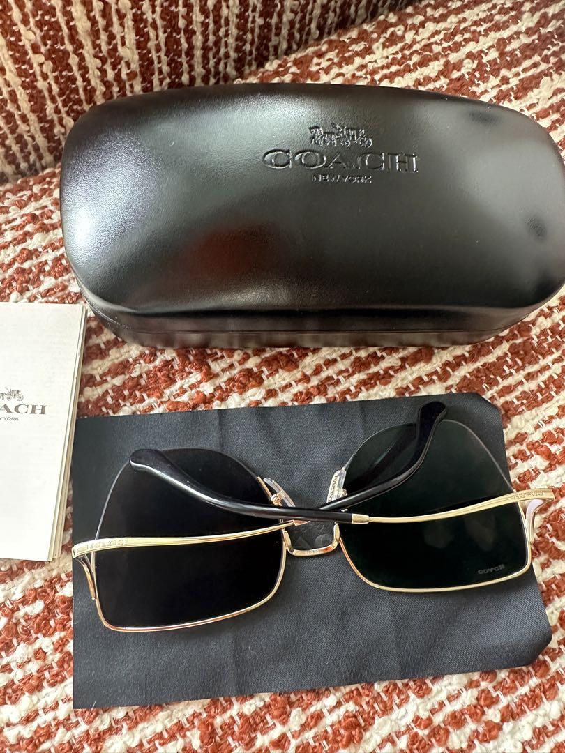 COACH ブラックネイビーサングラス ケース付きレディースサングラス新品未使用