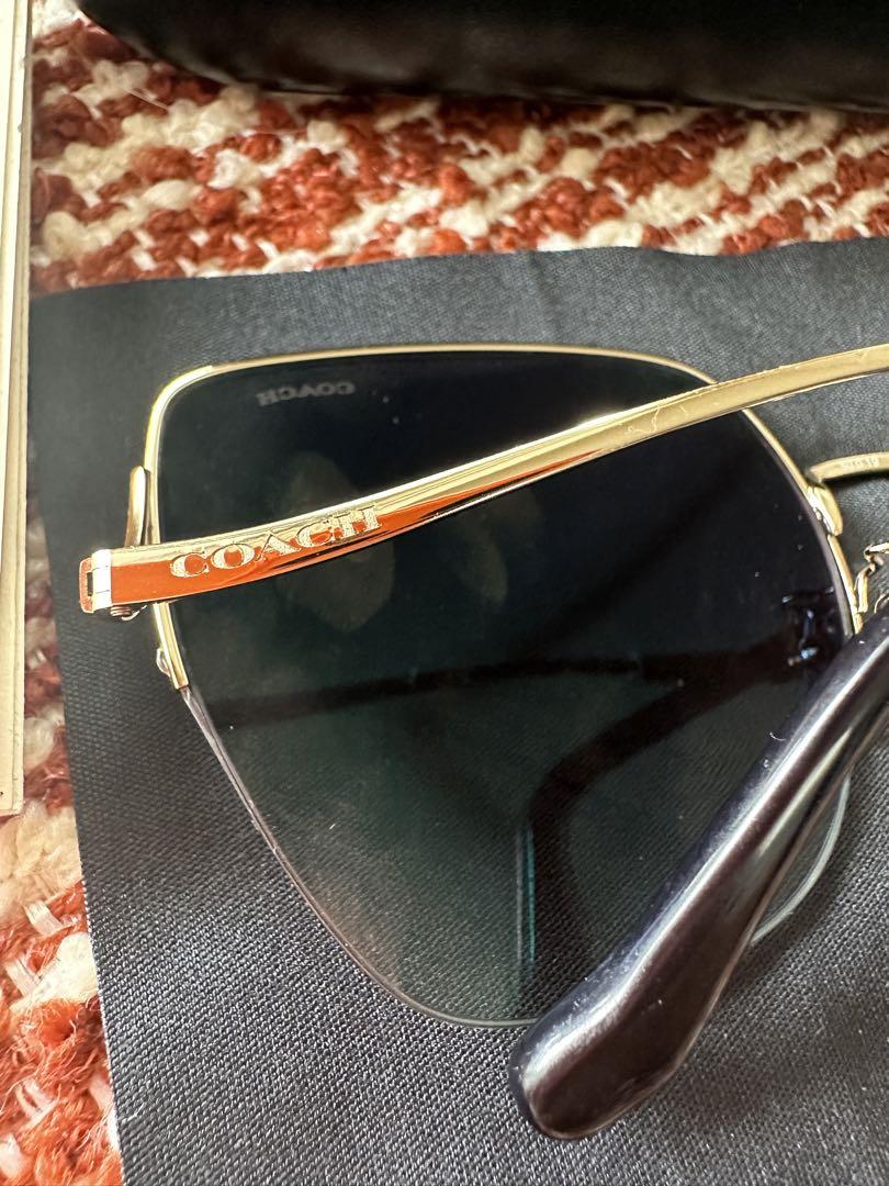 COACH ブラックネイビーサングラス ケース付きレディースサングラス新品未使用