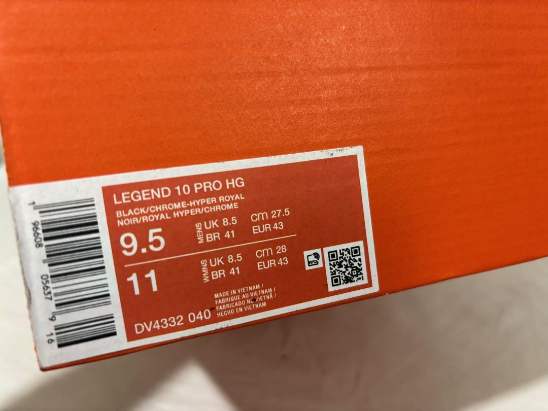 nike legend 10 pro hg black 27.5 レジェンド