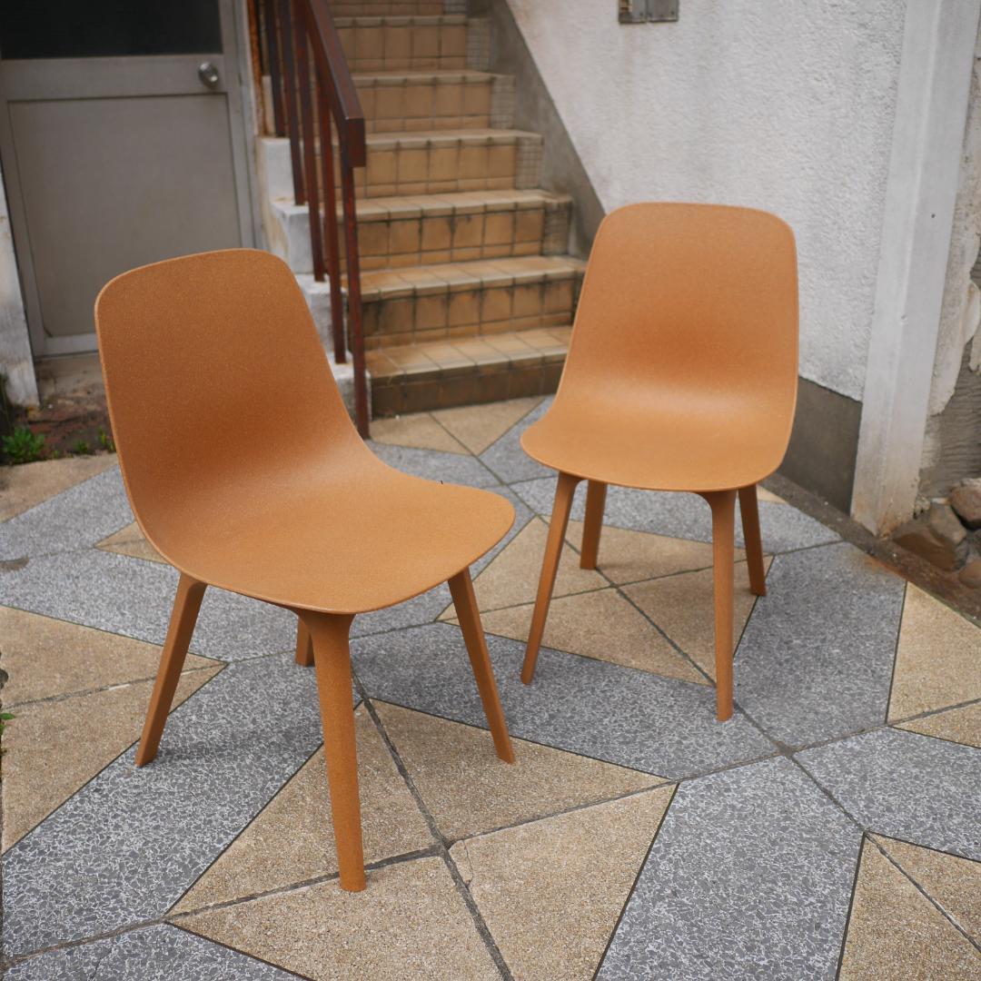 ①IKEA イケア　ODGER オドゲル　ダイニングチェア　2脚セット 完成品 ②IKEA イケア ODGER オドゲル ダイニングチェア 2脚セット
