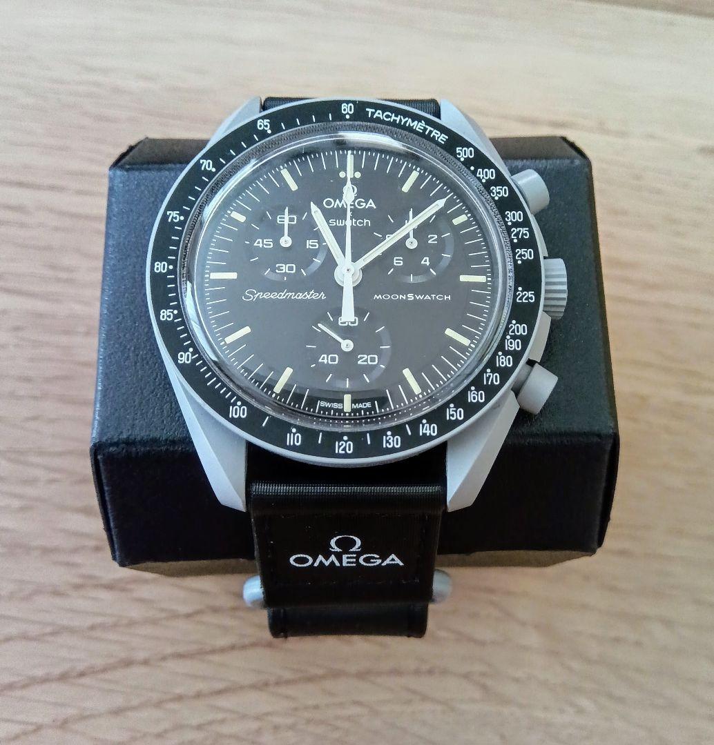 【特別送料無料！】 omega swatch 極美品 moon ムーン スウォッチ オメガ 腕時計 時計