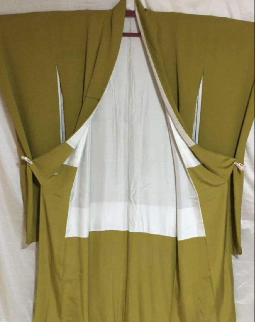 未使用 正絹 豪華振袖 刺繍模様 手縫　袷 着丈(158cm) 裄丈69cm）