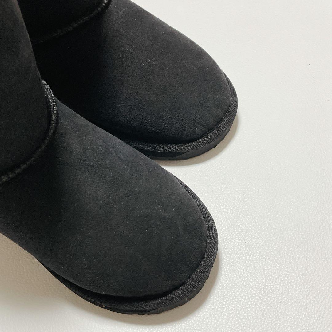 タグ付新品☆エミュ バックスキンブーツ 耐水性 黒W6 オーストラリア(524) タグ付新品☆エミュ バックスキンブーツ 耐水性 黒W6 オーストラリア(524)