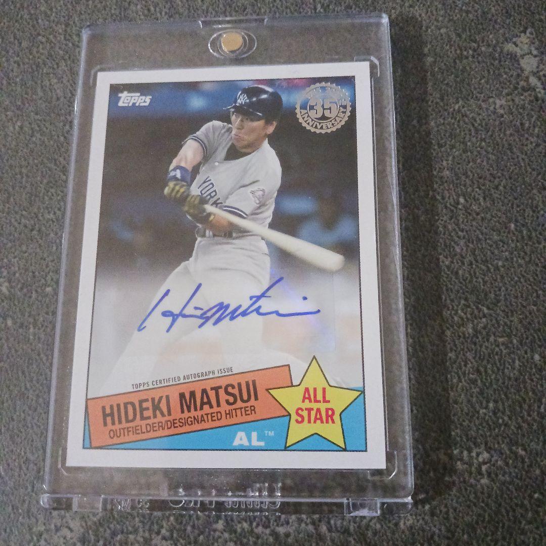 松井秀喜　Topps 直筆サインカード