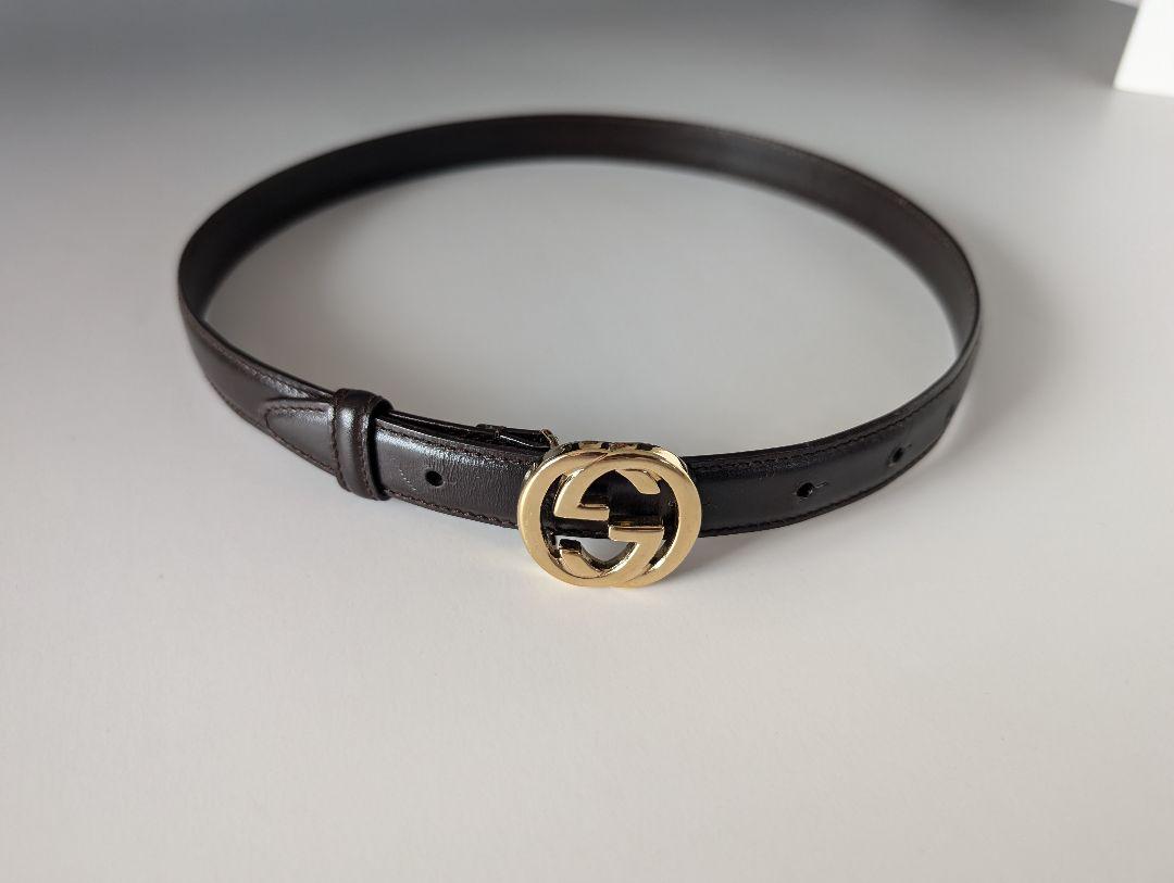 GUCCI 　GGロゴ　 インターロッキング　ベルト