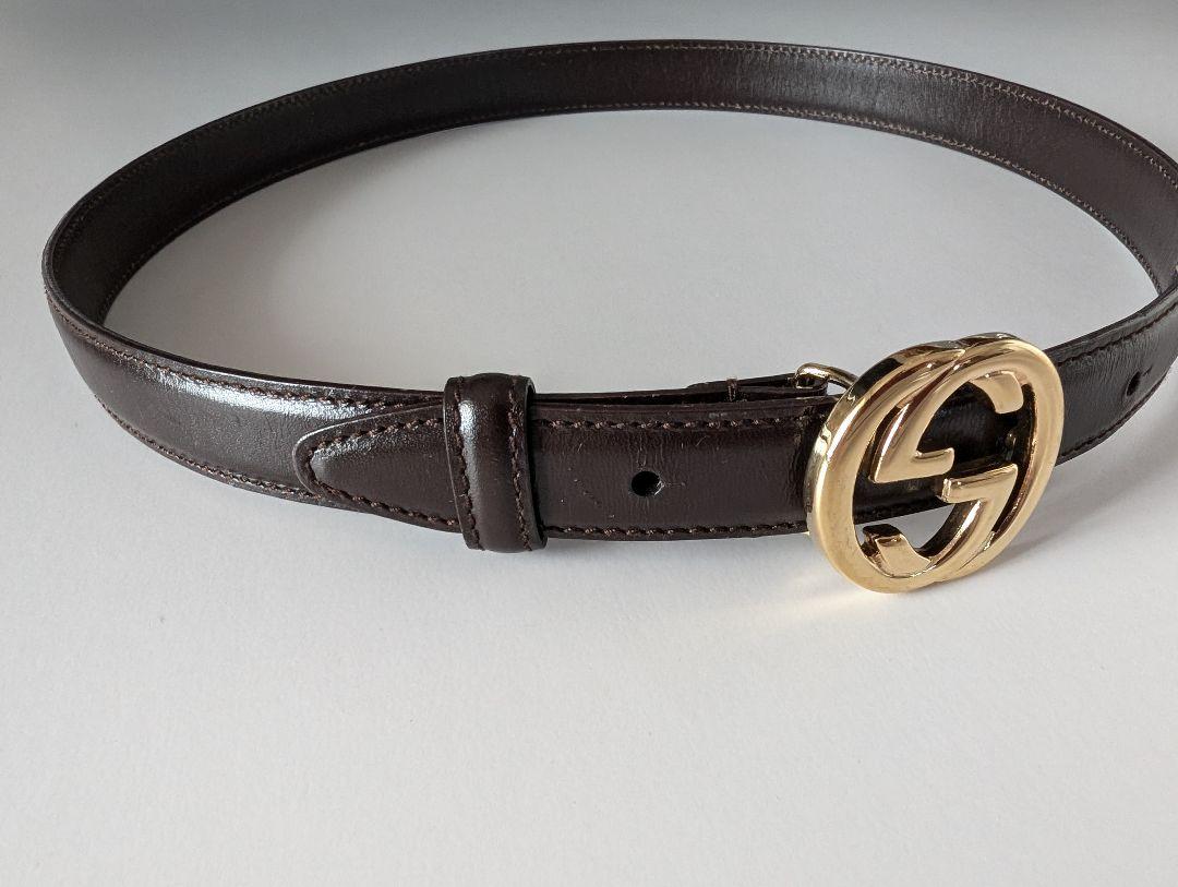 GUCCI 　GGロゴ　 インターロッキング　ベルト