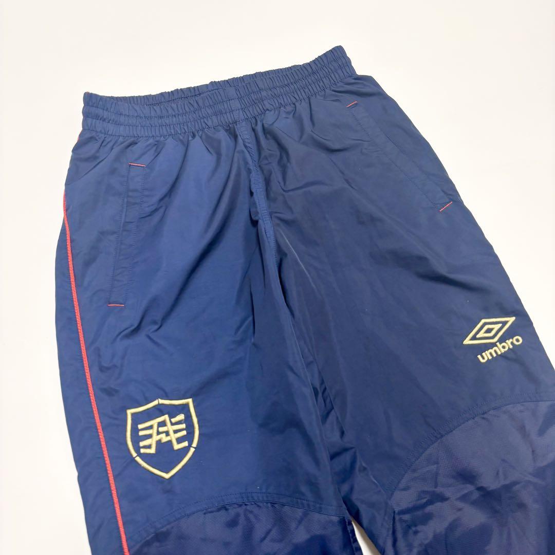 UMBRO アンブロ ナイロン セットアップ ネイビー ロゴ刺繍 ジャージ