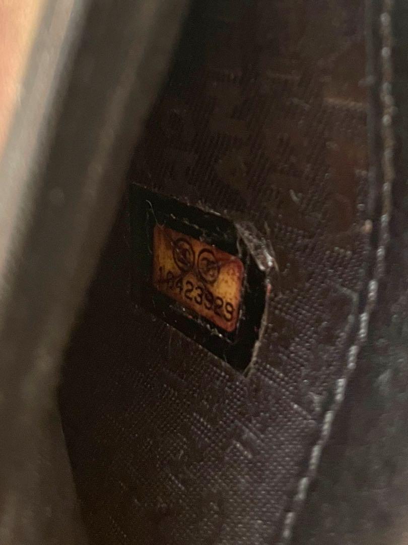 【ジャンク品】CHANEL 長財布　カーフスキン　ブラック　ラウンドファスナー