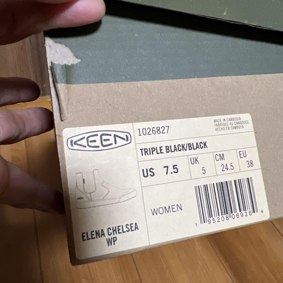 Keen エレナチェルシーWP本革防水軽量ブーツ