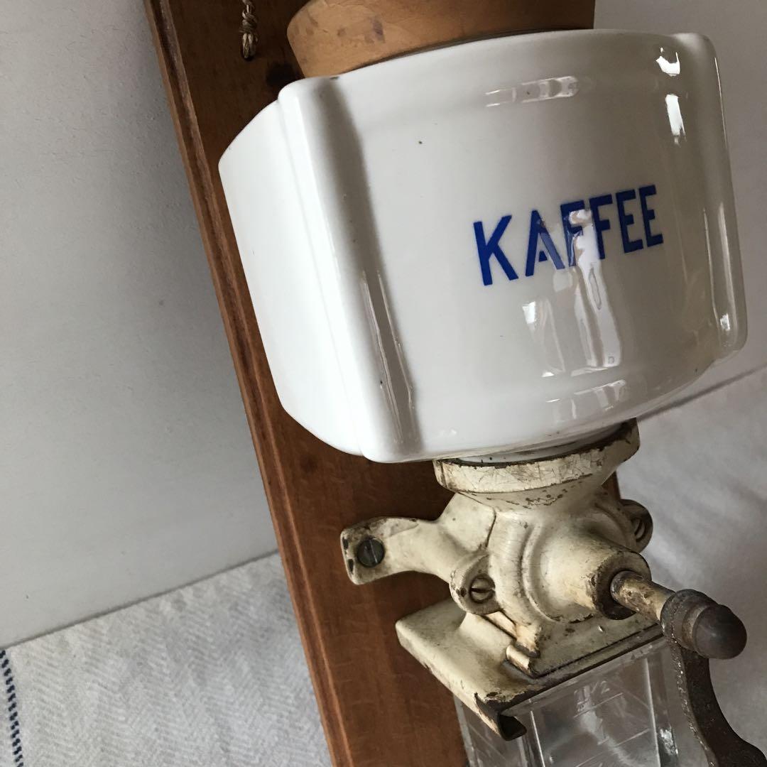 アンティーク　コーヒー豆挽き　ドイツ　KAFFEE