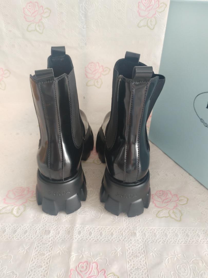 美品　PRADA プラダ　ブーツ　靴　黒 39