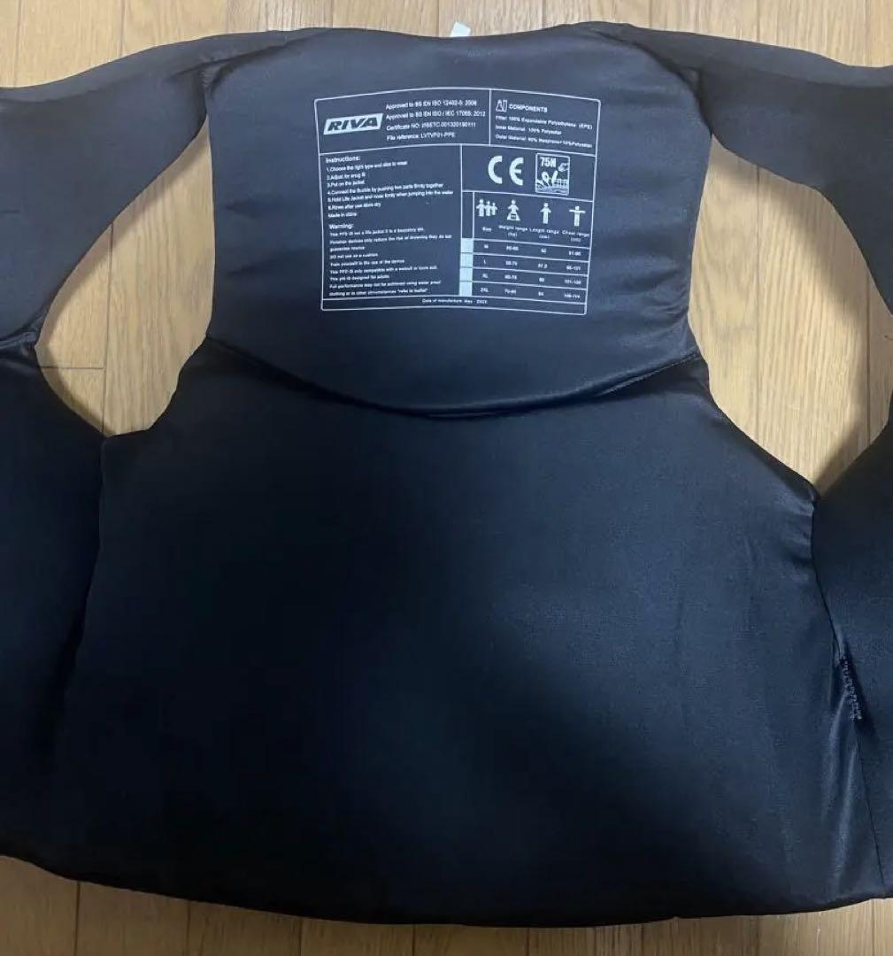 【新品】RIVA ライフジャケット 黒　XXL