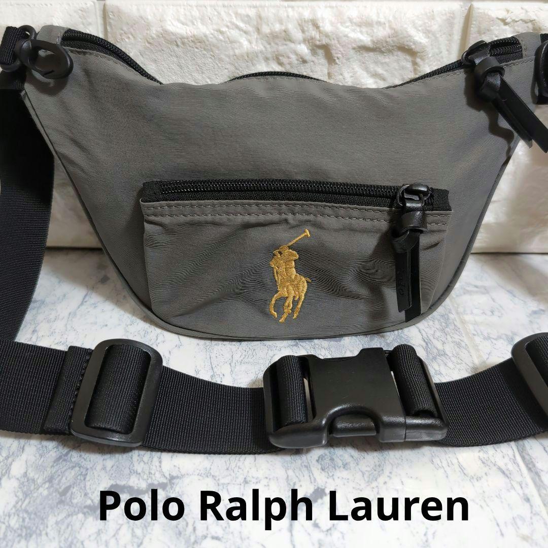 Polo Ralph Lauren ボディバッグ グレー Polo Ralph Lauren ボディバック ウエストポーチ グレー - メルカリ