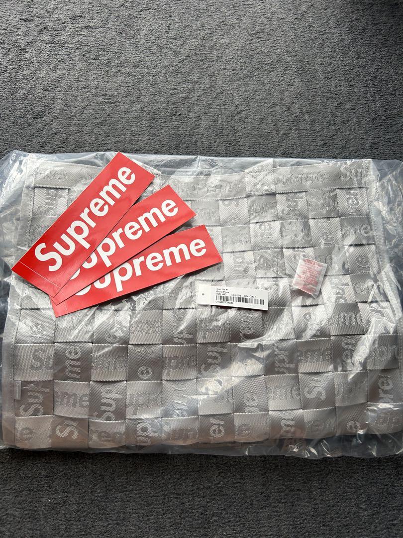 【新品】Supreme woven tote Grey トートバッグ 画像2