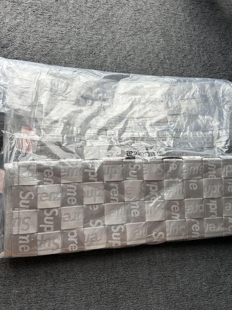 【新品】Supreme woven tote Grey トートバッグ 画像3
