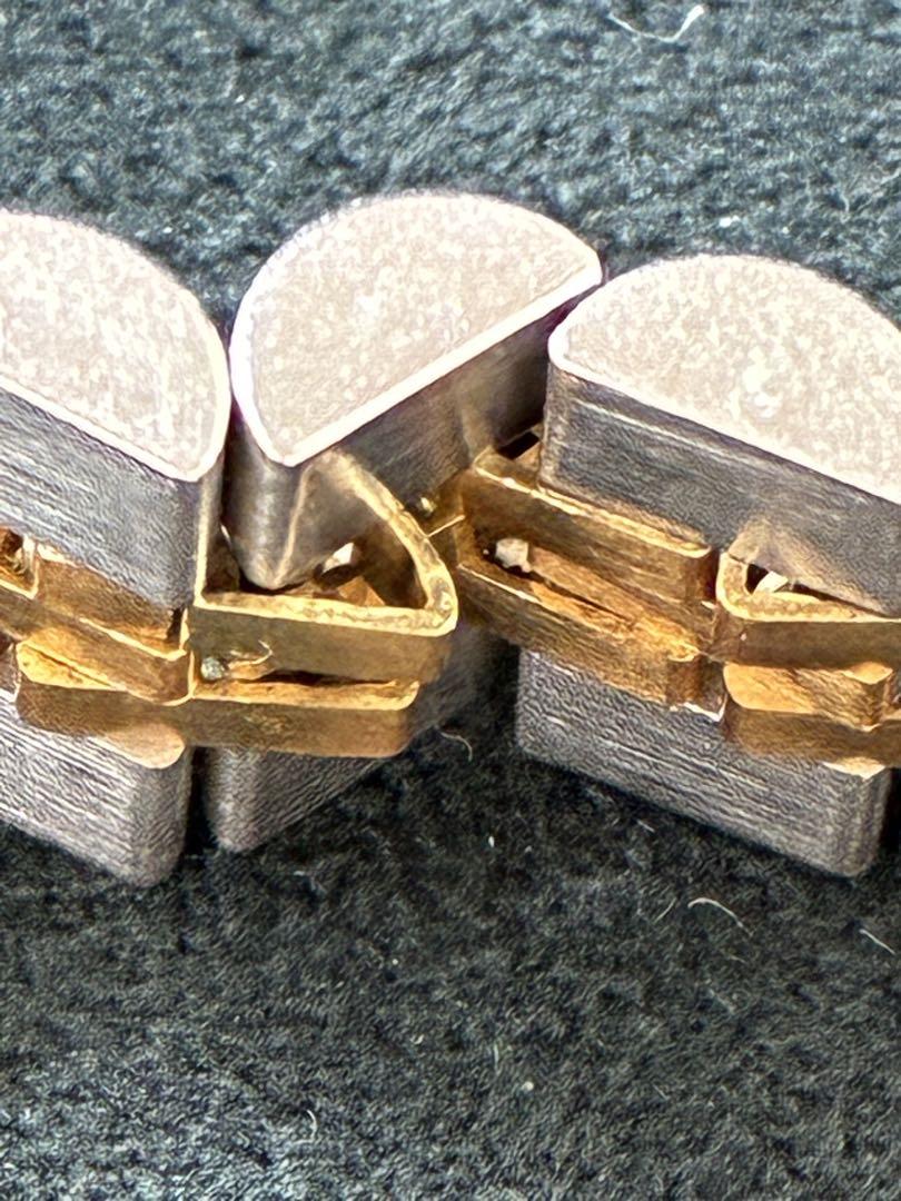 金属 ゴールド コンビネーション リンクブレスレット　ロレックス　69173