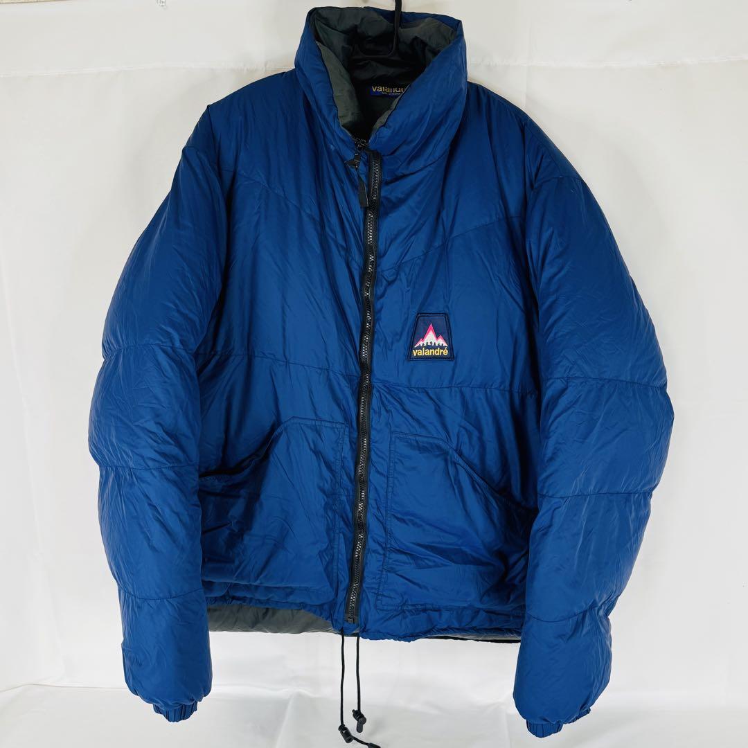 ヴァランドレ valandre ダウンジャケット 青 軽量 山 ナイロン