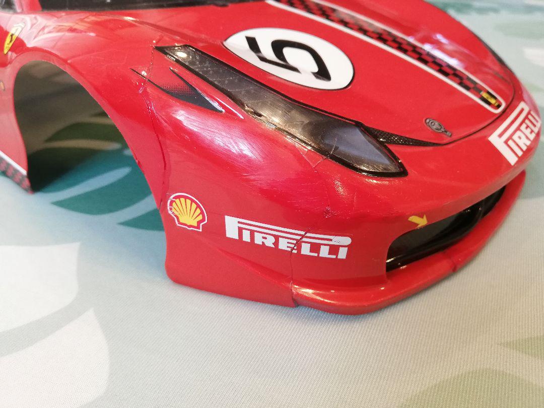 1/10 タミヤ フェラーリ458 チャレンジ ボディ ジャンク 希少