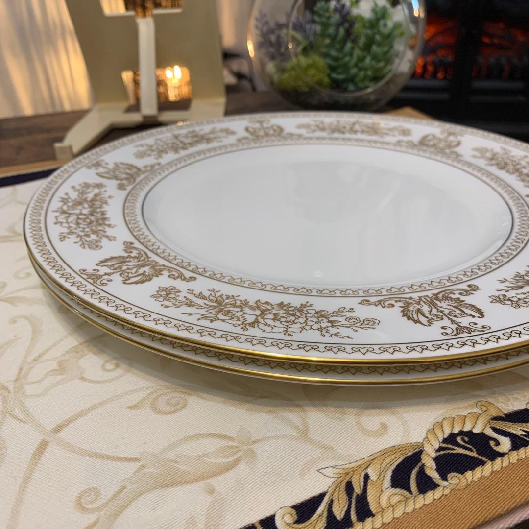 ウェッジウッド ゴールド コロンビア 27cmディナープレート2枚WEDGWOOD WWW_OPDRERGINERDOGAN_COM