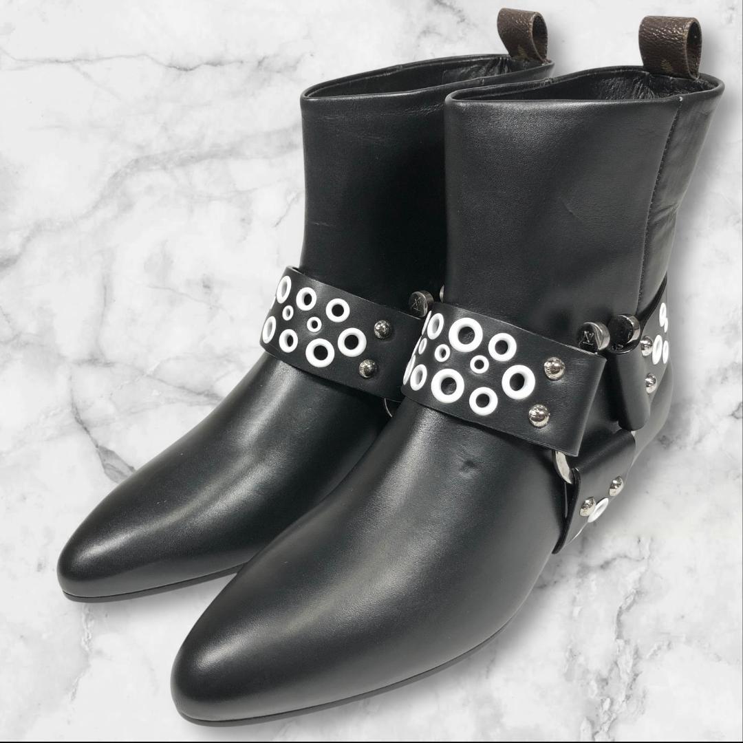 未使用品 ルイヴィトン 23cm ラプソディライン モノグラム ショートブーツ