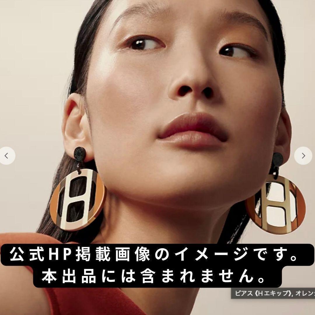HERMÈS エルメス ピアス エキップ バッファローホーン カラフルHモチーフ HERMÈS エルメス ピアス エキップ バッファローホーン カラフルHモチーフ