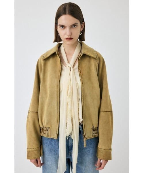 MOUSSY【25年AW新作】F/SUEDE GATHER ブルゾン