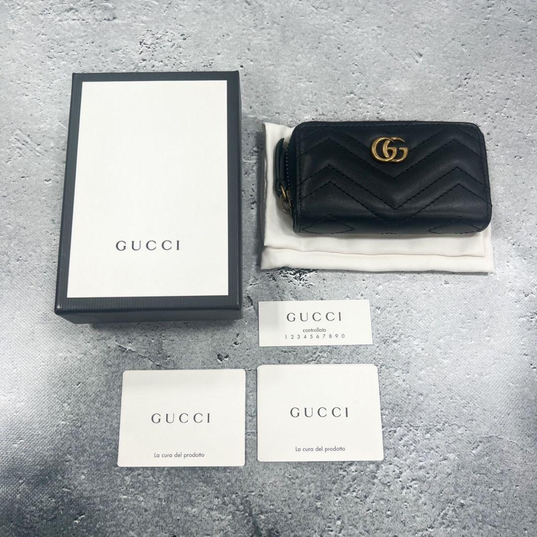 新作入荷限定SALE 極美品 コインケース キーリング GG 1Uysn-m53121264054 GUCCI グッチ GGマーモント 在庫限定品