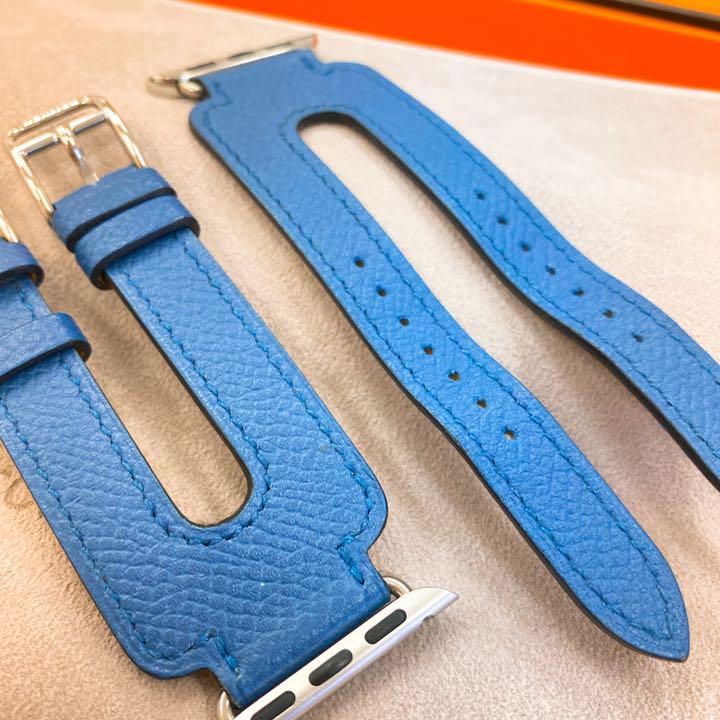 廃盤モデル ベルト エルメス AppleWatch 3x54D-m53122720378 アップルウォッチ ダブルカフ 正規品好評