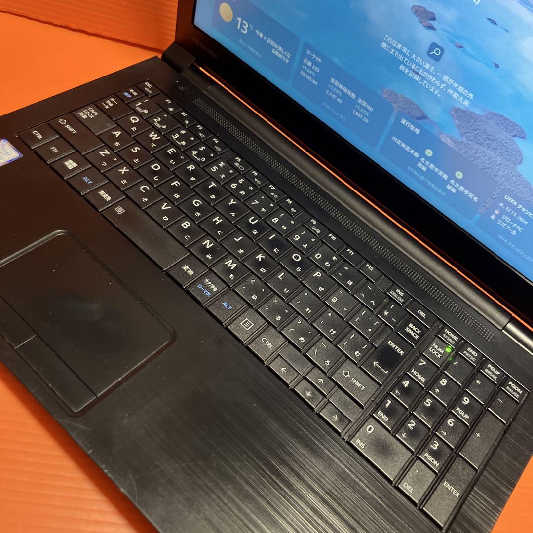 東芝Windows11ノートパソコンSSDメモリ16GBオフィス付きWEBカメラ