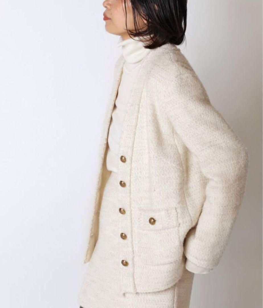 Deuxieme Classe TWEED カーディガンジャケット