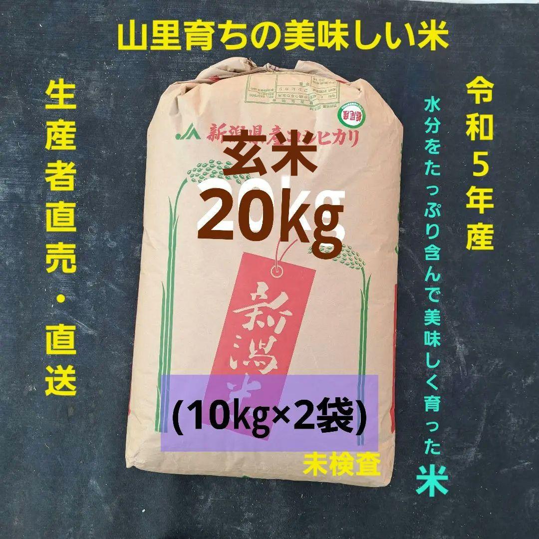 【玄米20㎏】令和５年産 新潟コシヒカリ(長岡市_とちお産_希少)