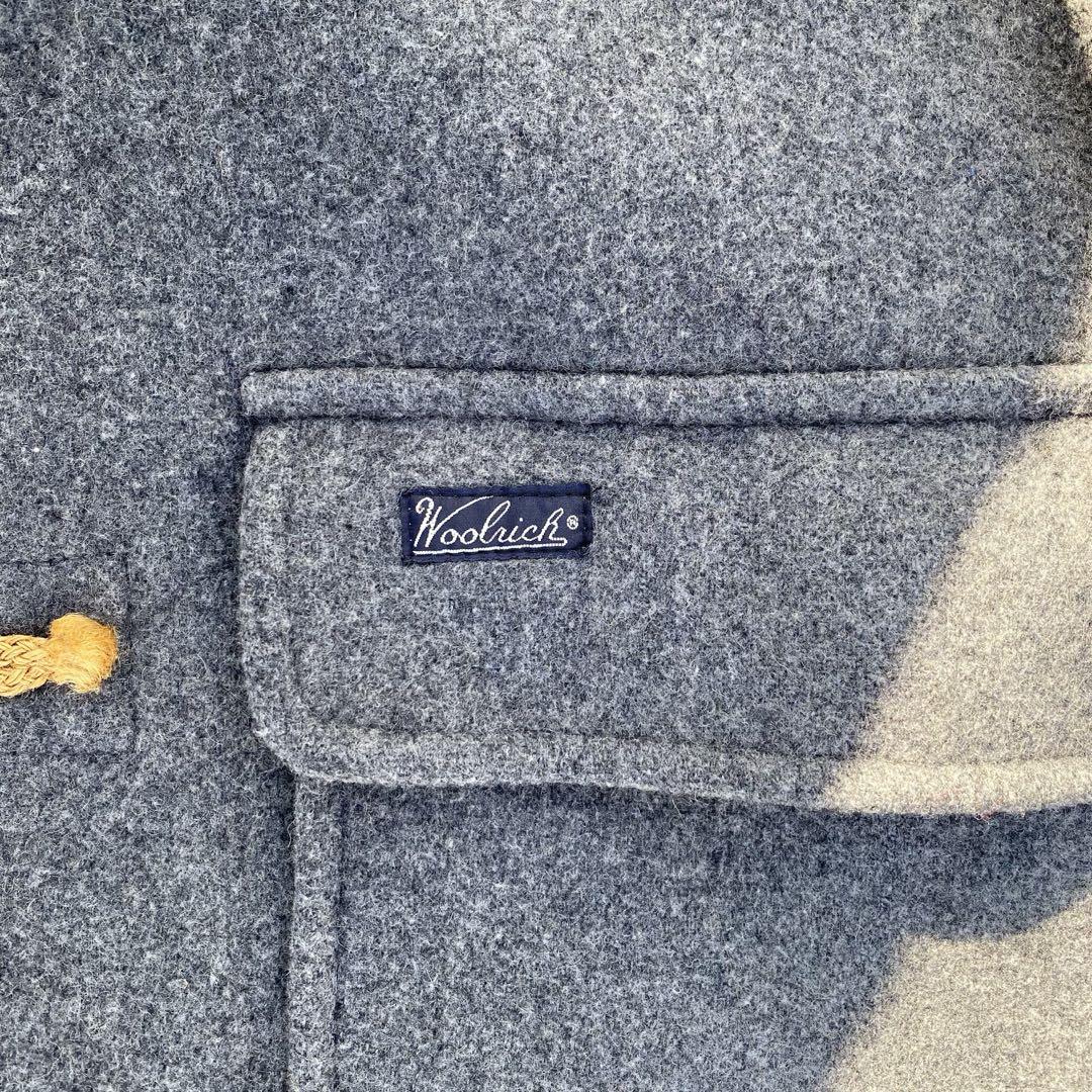 90s 古着　ウールリッチ　ダッフルコート　グレー　ウール