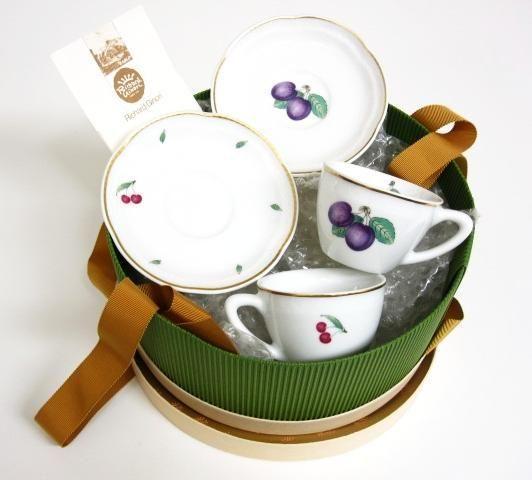 【美品】Richard Ginoriイタリアンフルーツ カップ&ソーサー 2客