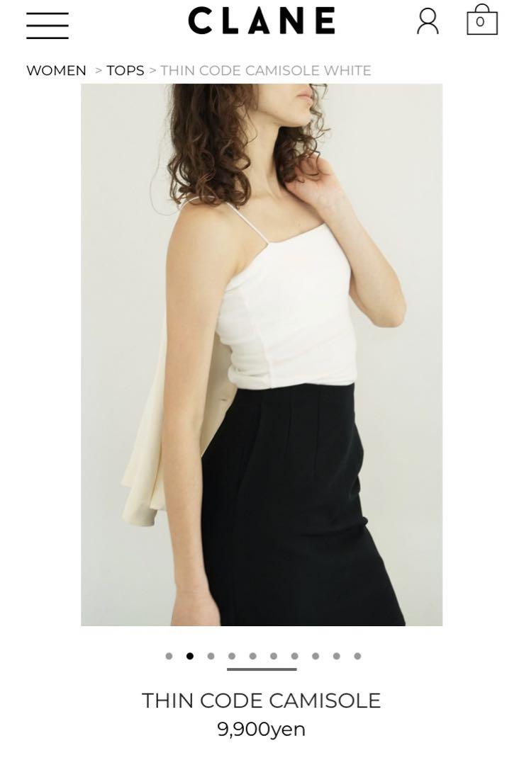 24SS新品未開封クラネ THIN CODE CAMISOLEトップスワンピース