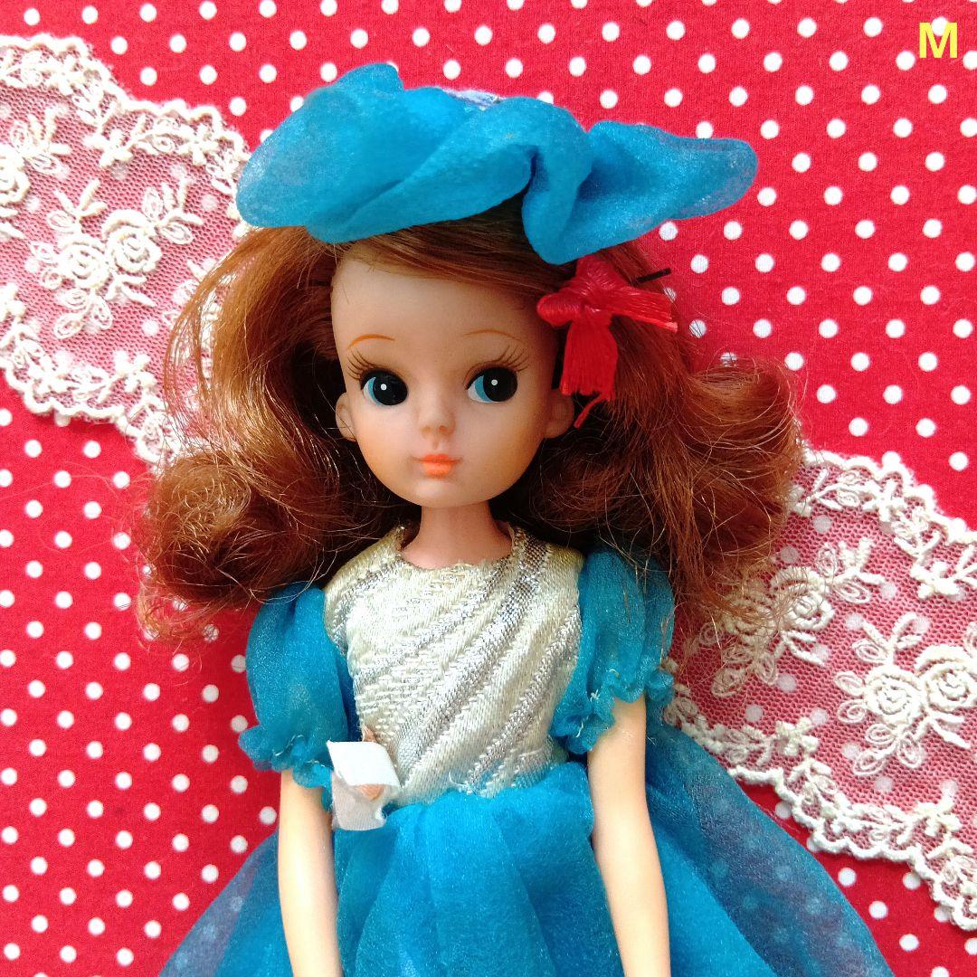 初代リカちゃん　オリジナル衣装「水色の世界」TAKARA 昭和　着せ替え人形服